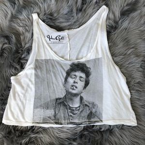 BRANDY MELVILLE BOB DYLAN CROP TANK TOP